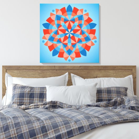 Mandala Cognitie Canvas Afdruk (Insitu (Slaapkamer))