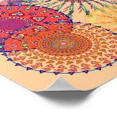 Mandala Collage Drie Poster (Hoek)