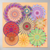 Mandala Collage Drie Poster (Voorkant)