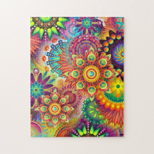 Mandala Colorful Paisley Pattern Gift Legpuzzel (Verticaal)