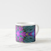 Mandala Colorful Striking Fractal Art Kaleidoscope Espresso Kop (Voorkant rechts)