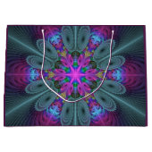 Mandala Colorful Striking Fractal Art Kaleidoscope Groot Cadeauzakje (Voorkant)