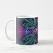 Mandala Colorful Striking Fractal Art Kaleidoscope Koffiemok (Links)