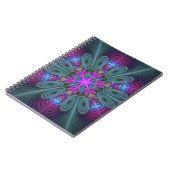 Mandala Colorful Striking Fractal Art Kaleidoscope Notitieboek (Linkerzijde)