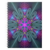 Mandala Colorful Striking Fractal Art Kaleidoscope Notitieboek (Voorkant)