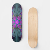 Mandala Colorful Striking Fractal Art Kaleidoscope Persoonlijk Skateboard (Voorkant)