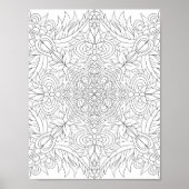 Mandala Coloring Poster (Voorkant)
