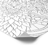 Mandala Coloring Poster (Hoek)