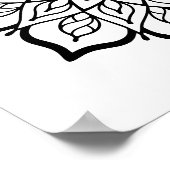 Mandala Coloring Poster – Sacred Geometry Wall Art (Hoek)