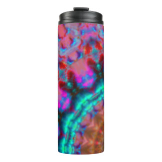 Mandala-colorroze-blauw-kaleidoscoop rm thermosbeker