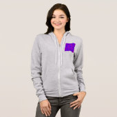 Mandala-colorroze-blauw-LOVE-kaleidoscoop RMDESIGN Hoodie (Voorkant volledig)