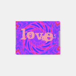Mandala-colorroze-blauw-LOVE-kaleidoscoop RMDESIGN Post-it® Notes