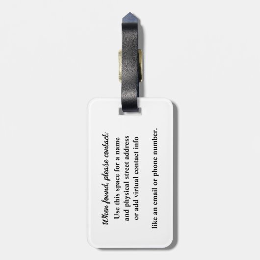 Mandala Compass Design met de hand getekende Heili Bagagelabel (Achterkant verticaal)