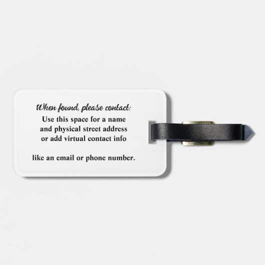 Mandala Compass Design met de hand getekende Heili Bagagelabel (Achterkant horizontaal)