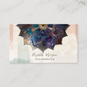 Mandala, Confetti Waterverfpenseelstreek Visitekaartje