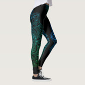 Mandala Cool Fire Print Leggings (Rechts)