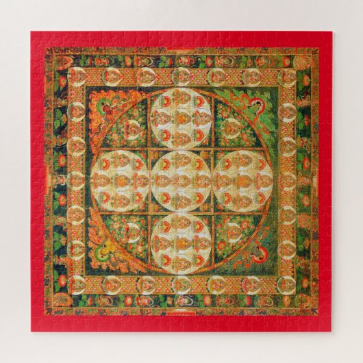 Mandala Cosmic Diagram for Meditation Jigsaw Puzzl Legpuzzel (Horizontaal)