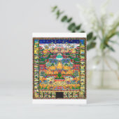 Mandala Cosmic Diagram voor Meditatie Briefkaart (Staand voorkant)