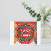 Mandala Cosmic Diagram voor Meditatie Briefkaart (Staand voorkant)