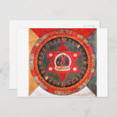 Mandala Cosmic Diagram voor Meditatie Briefkaart (Voorkant / Achterkant)