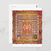 Mandala Cosmic Diagram voor Meditatie Briefkaart (Voorkant / Achterkant)