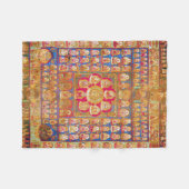Mandala Cosmic Diagram voor Meditatie Fleece Deken (Voorkant (Horizontaal))