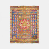Mandala Cosmic Diagram voor Meditatie Fleece Deken (Voorkant)