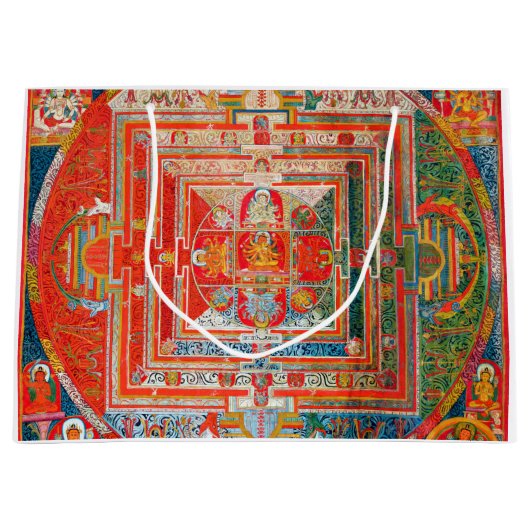 Mandala Cosmic Diagram voor Meditatie Groot Cadeauzakje (Voorkant)