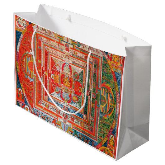 Mandala Cosmic Diagram voor Meditatie Groot Cadeauzakje (Achterkant Gekanteld)