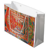 Mandala Cosmic Diagram voor Meditatie Groot Cadeauzakje (Voorkant Gekanteld)