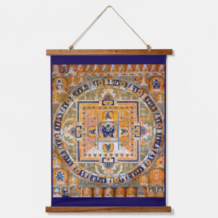 Mandala Cosmic Diagram voor Meditatie Hangend Wandkleed