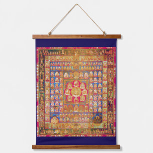 Mandala Cosmic Diagram voor Meditatie Hangend Wandkleed