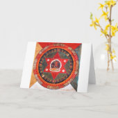 Mandala Cosmic Diagram voor Meditatie Kaart (Gele Bloem)