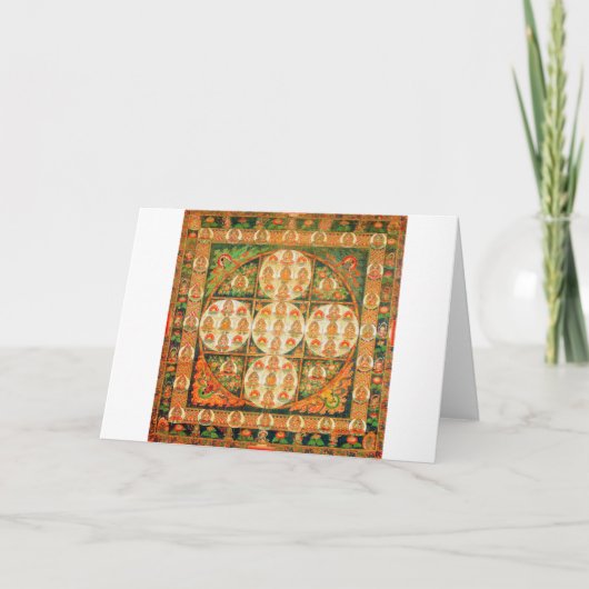 Mandala Cosmic Diagram voor Meditatie Kaart (Voorkant)