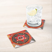 Mandala Cosmic Diagram voor Meditatie Kartonnen Onderzetters (Insitu)