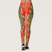 Mandala Cosmic Diagram voor Meditatie Leggings (Achterkant)