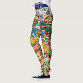 Mandala Cosmic Diagram voor Meditatie Leggings (Links)