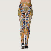 Mandala Cosmic Diagram voor Meditatie Leggings (Achterkant)