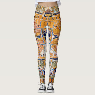 Mandala Cosmic Diagram voor Meditatie Leggings