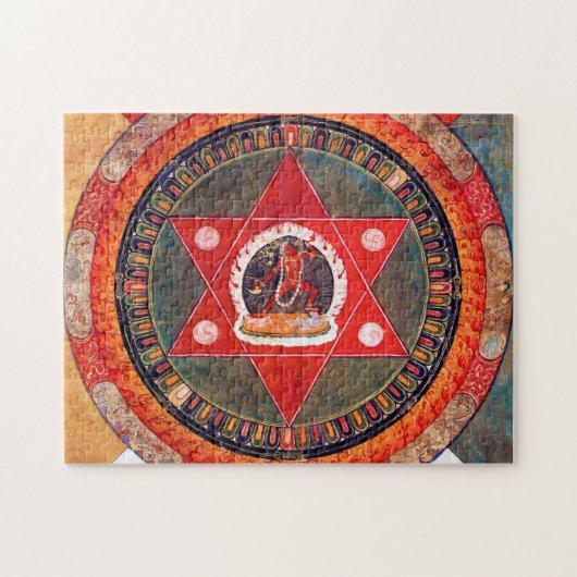 Mandala Cosmic Diagram voor Meditatie Legpuzzel (Horizontaal)