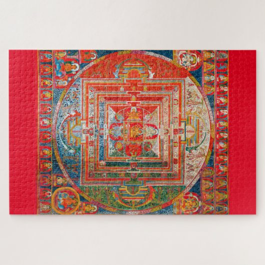 Mandala Cosmic Diagram voor Meditatie Legpuzzel (Horizontaal)