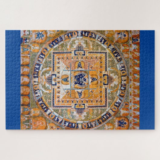 Mandala Cosmic Diagram voor Meditatie Legpuzzel (Horizontaal)