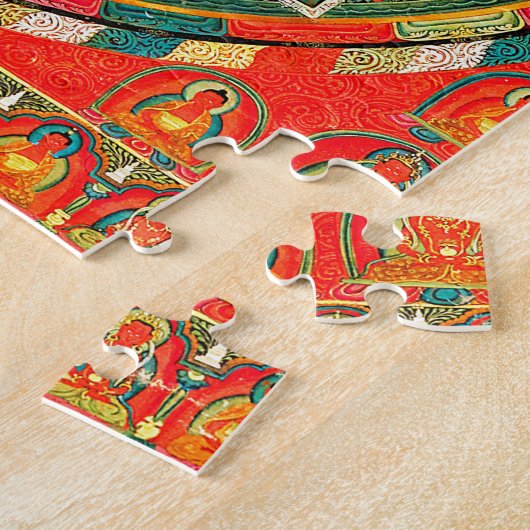 Mandala Cosmic Diagram voor Meditatie Legpuzzel (Zijkant)