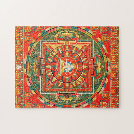 Mandala Cosmic Diagram voor Meditatie Legpuzzel (Horizontaal)