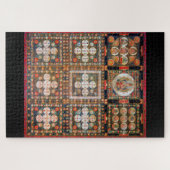 Mandala Cosmic Diagram voor Meditatie Legpuzzel (Horizontaal)