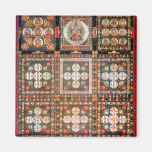 Mandala Cosmic Diagram voor Meditatie Magneet