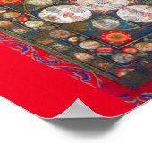 Mandala Cosmic Diagram voor Meditatie Poster (Hoek)