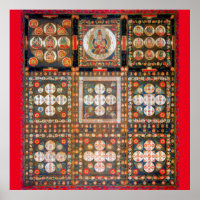 Mandala Cosmic Diagram voor Meditatie