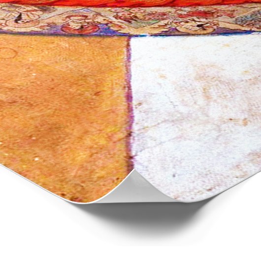 Mandala Cosmic Diagram voor Meditatie Poster (Hoek)