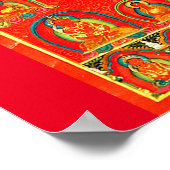 Mandala Cosmic Diagram voor Meditatie Poster (Hoek)